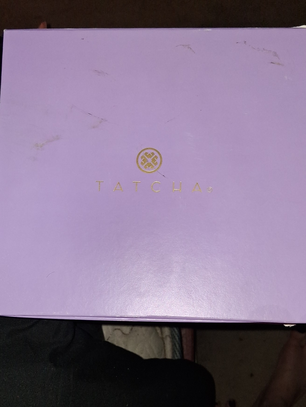 $129 Value Tatcha Lavender Gift Box with Gold Emblem